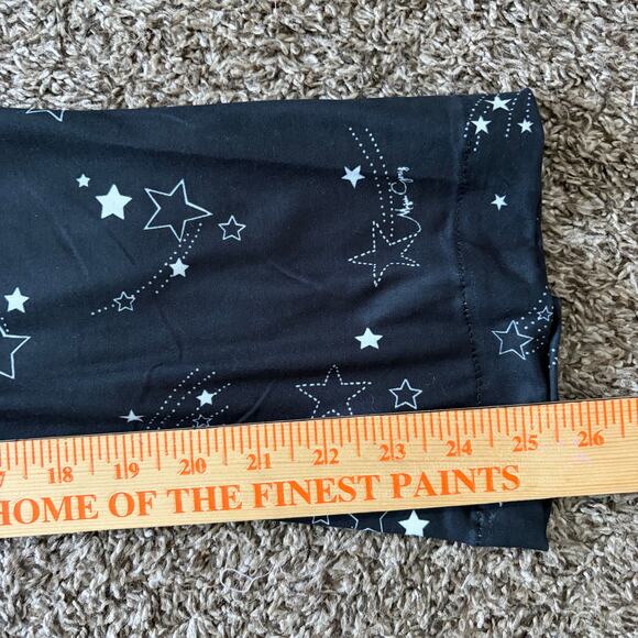 Mason Grey Women’s One Piece Sleepwear Small Black Shooting Stars Pajamas NWT - Picture 7 of 9